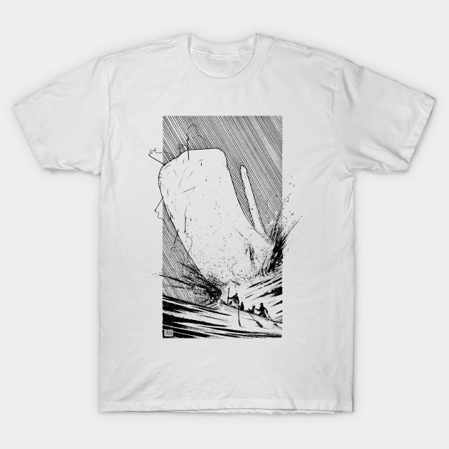 Moby Dick Attacks T-Shirt by Anderson Carman